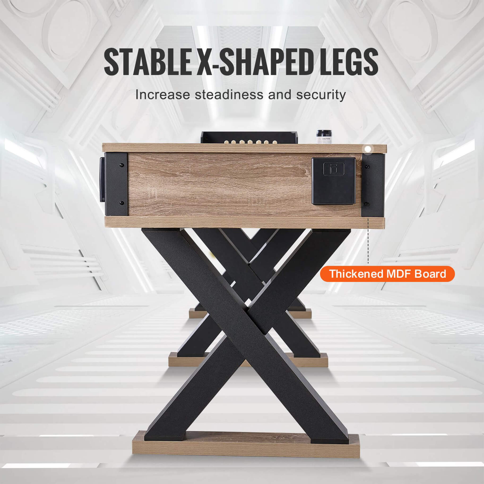 Premium 2-In-1 Shuffleboard Game Table Set With Bowling Combo (SAK81698)