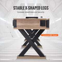 Premium 2-In-1 Shuffleboard Game Table Set With Bowling Combo (SAK81698)