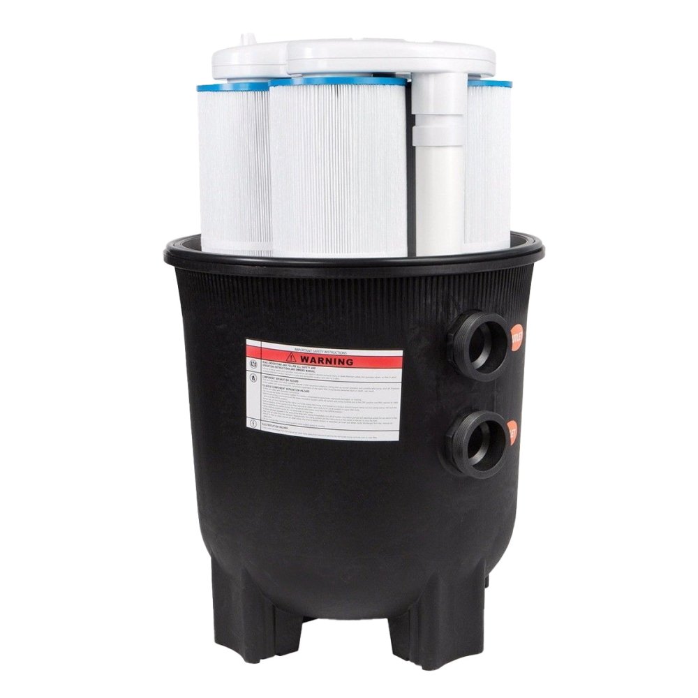 Premium 35,000 Gallon In-Ground Swimming Pool Cartridge W/ Built-In Pressure Gauge, 425 SF (SAK96275)