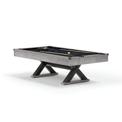 Premium 7FT Wood Billiards Pool Snooker Table Game Set With X-Shaped Legs (SAK32091)