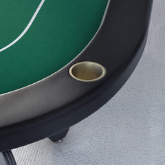 Premium 96" Aura Oval Poker Table With Cup Holders, Chips Tray And Drop Box (SAK31045)