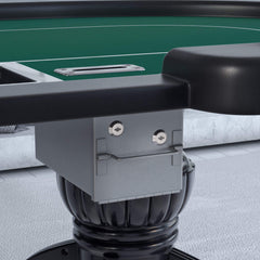 Premium 96" Aura Oval Poker Table With Cup Holders, Chips Tray And Drop Box (SAK31045)