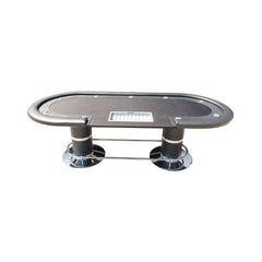 Premium 96" Oval Poker Table With Racetrack And Chips Tray (SAK66823)