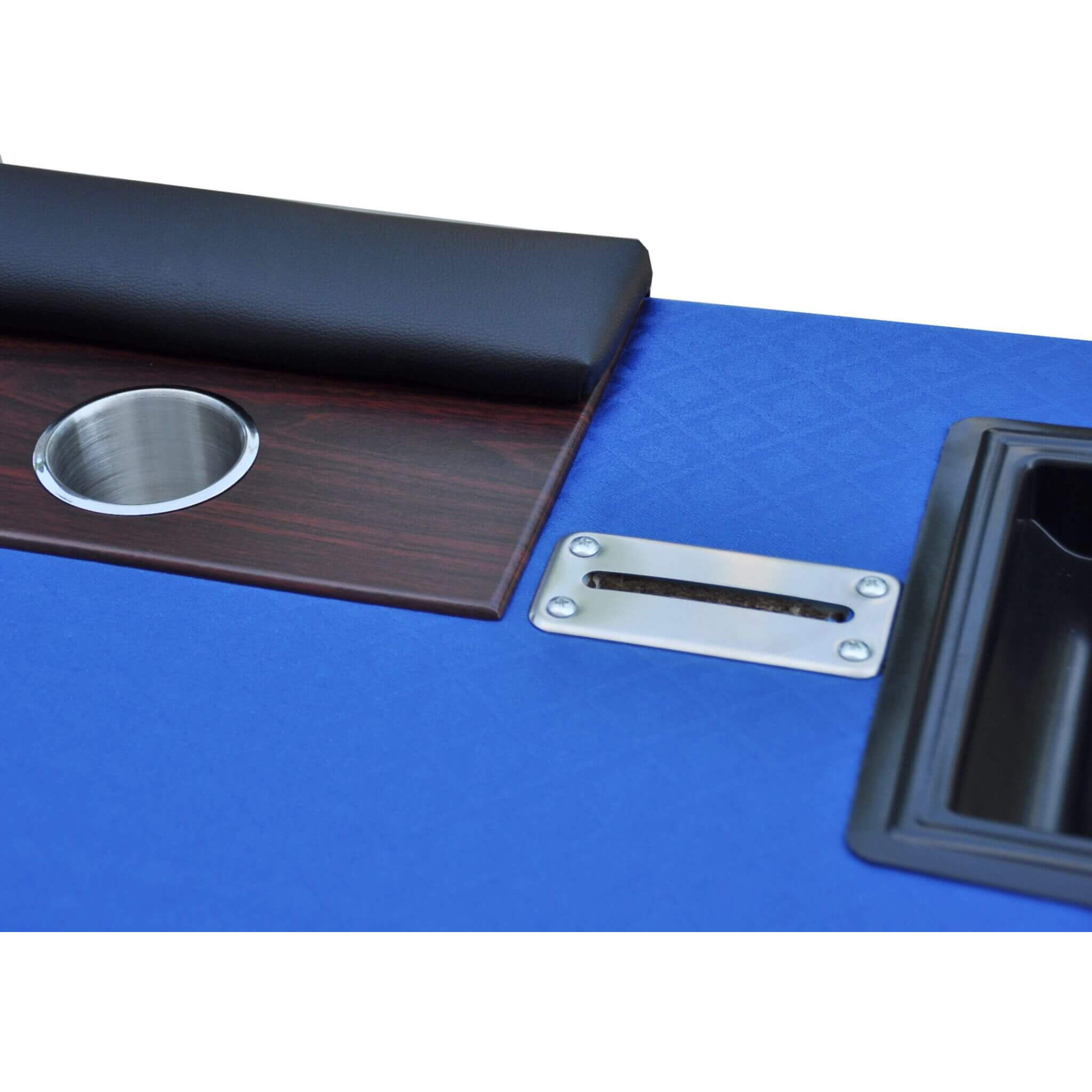 Premium 96 Inch Poker Table With U Shape Legs, Drox Box, Chips Tray (SAK40152)