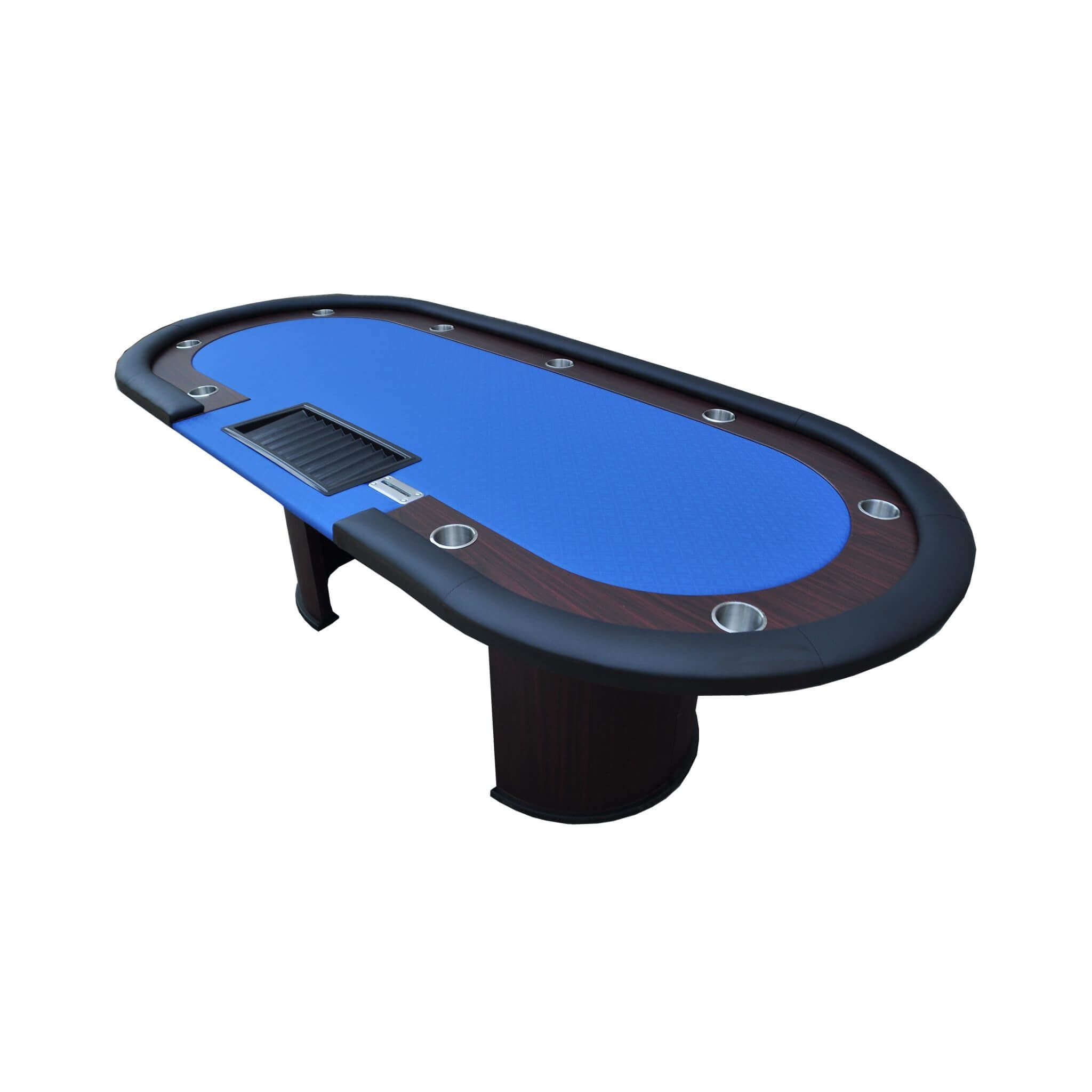 Premium 96 Inch Poker Table With U Shape Legs, Drox Box, Chips Tray (SAK40152)