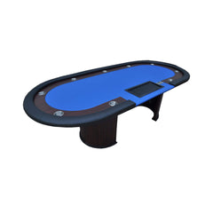 Premium 96 Inch Poker Table With U Shape Legs, Drox Box, Chips Tray (SAK40152)
