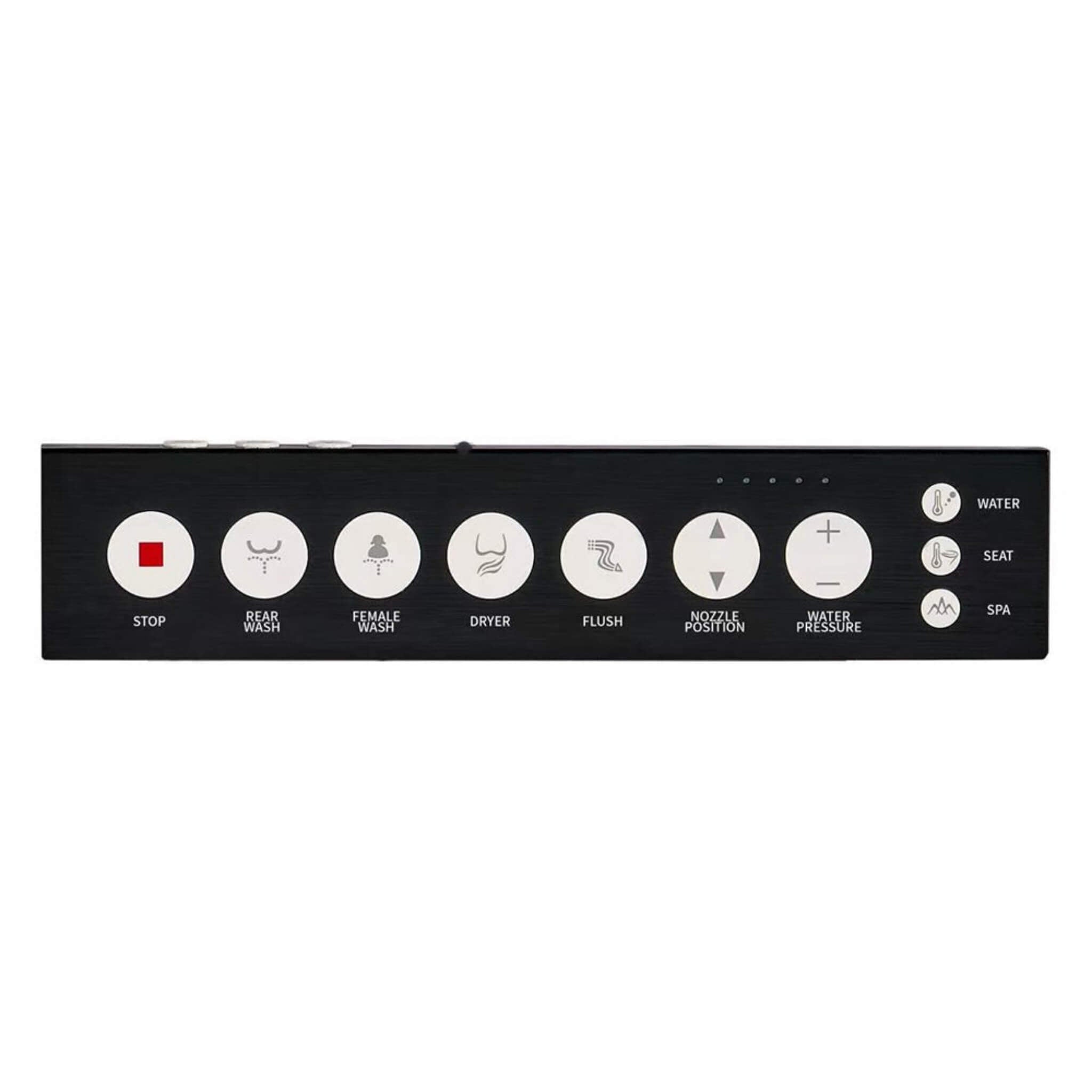 Premium Multifunctional Single-Piece Automatic Smart Toilet With Remote Control, Matte Black (96471352)