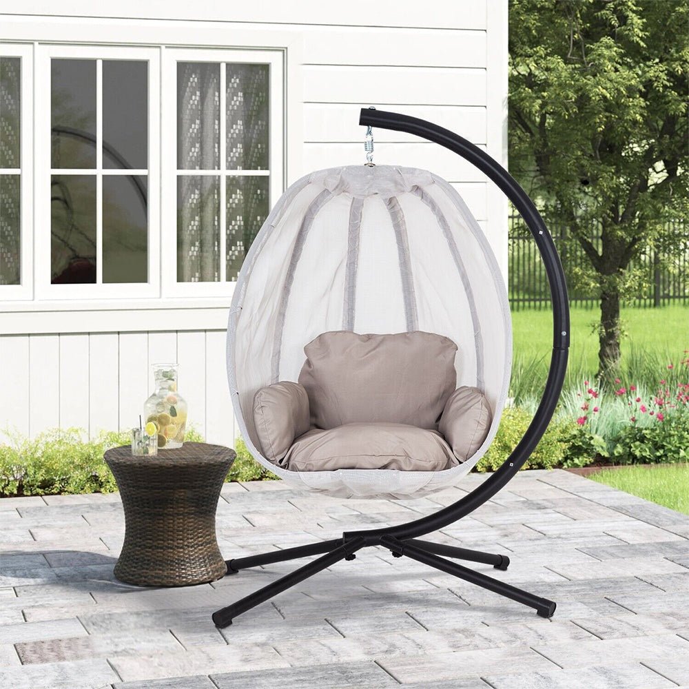 Premium Outdoor Hammock Egg Swing Chair With Stand, 70" (96542317)