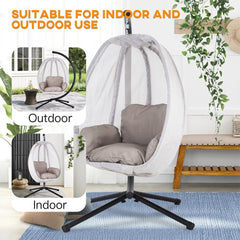 Premium Outdoor Hammock Egg Swing Chair With Stand, 70" (96542317)