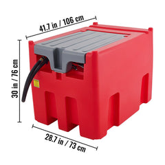 Premium Portable Diesel Fuel Transfer Tank With Automatic Pump & Hose, 116 Gal (96474153)