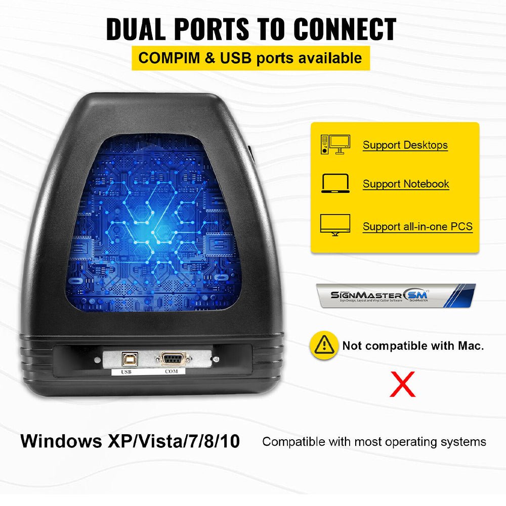 Premium Vinyl Design Cutting & Printing Machine Kit, 53'' (SAK26843)