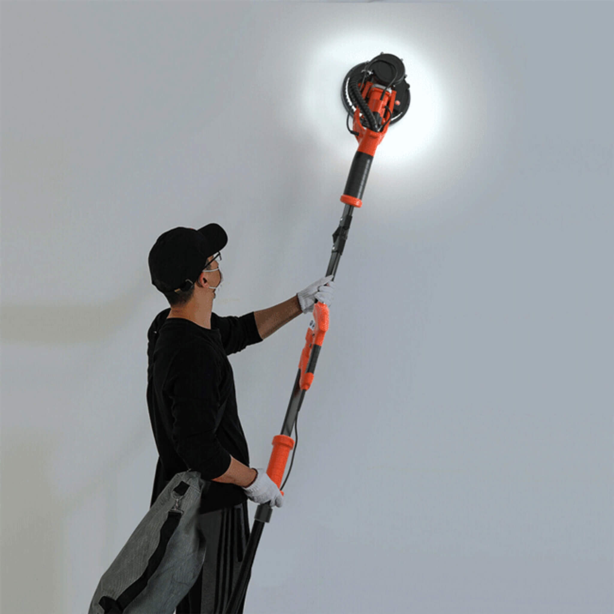 Professional Electric Drywall Ceiling Pole Sander W/ Vacuum, 750W (SAK97855)