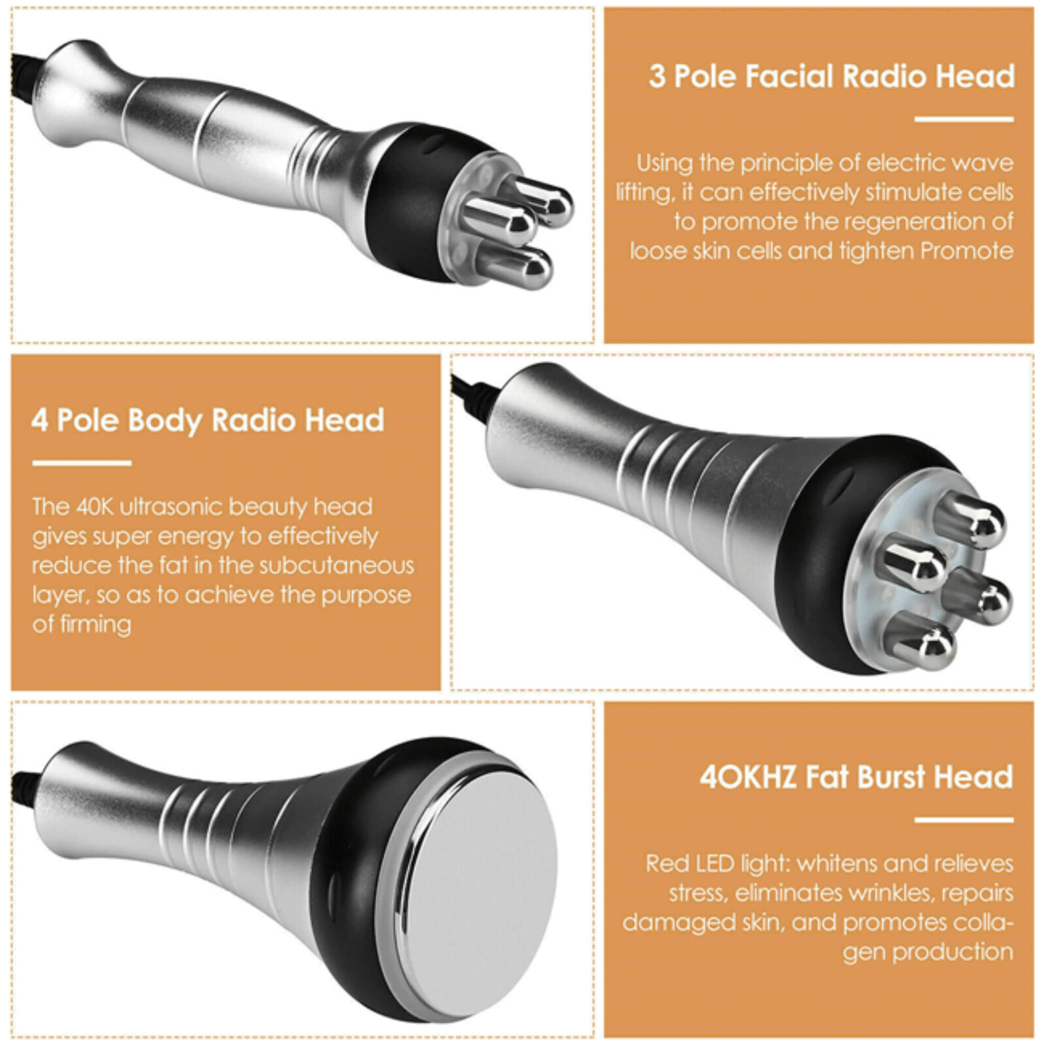 Professional Ultrasonic Cavitation RF Laser Lipo Machine -  Fat Reduction & Weight Loss (SAK95112)