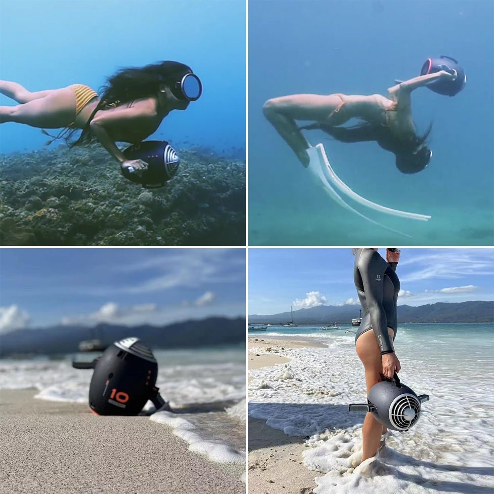 RBS WARP 10 630W 3-Speed Underwater Sea Scooter For Scuba Diving And Snorkeling (SAK94185)