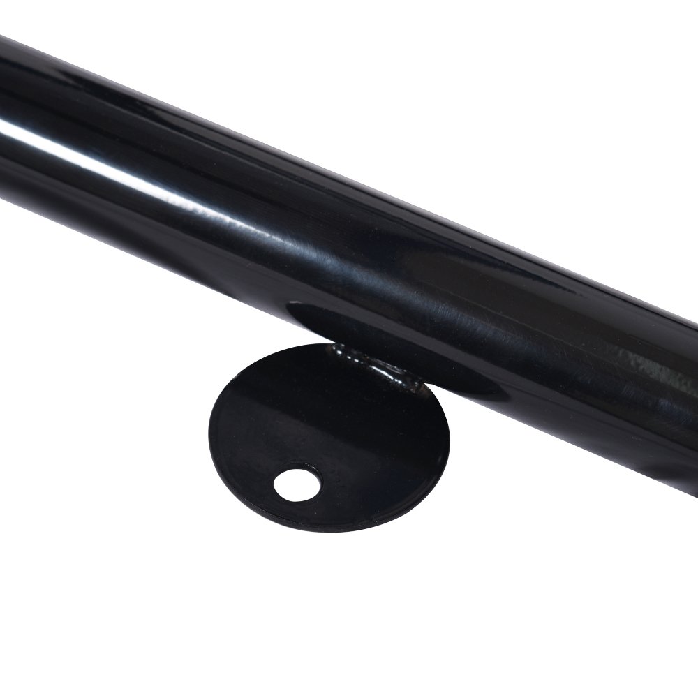 Large 46" Stylish Square Steel Picnic Table W/ Thermoplastic Coating & Umbrella Hole (SAK90547)