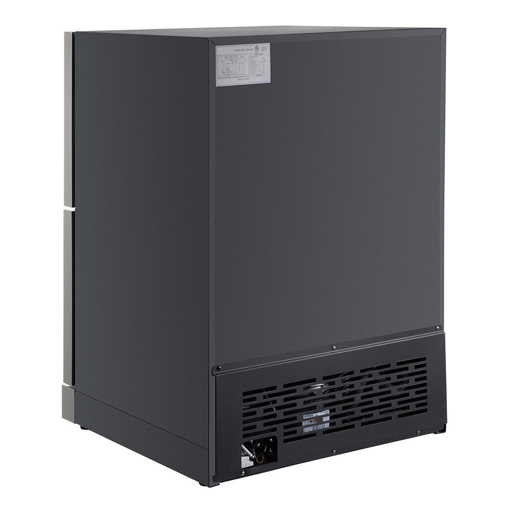 Small Double Drawer Stainless Steel Built-In Undercounter Beverage Refrigerator, 5.1 Cu.Ft. (SAK50273)