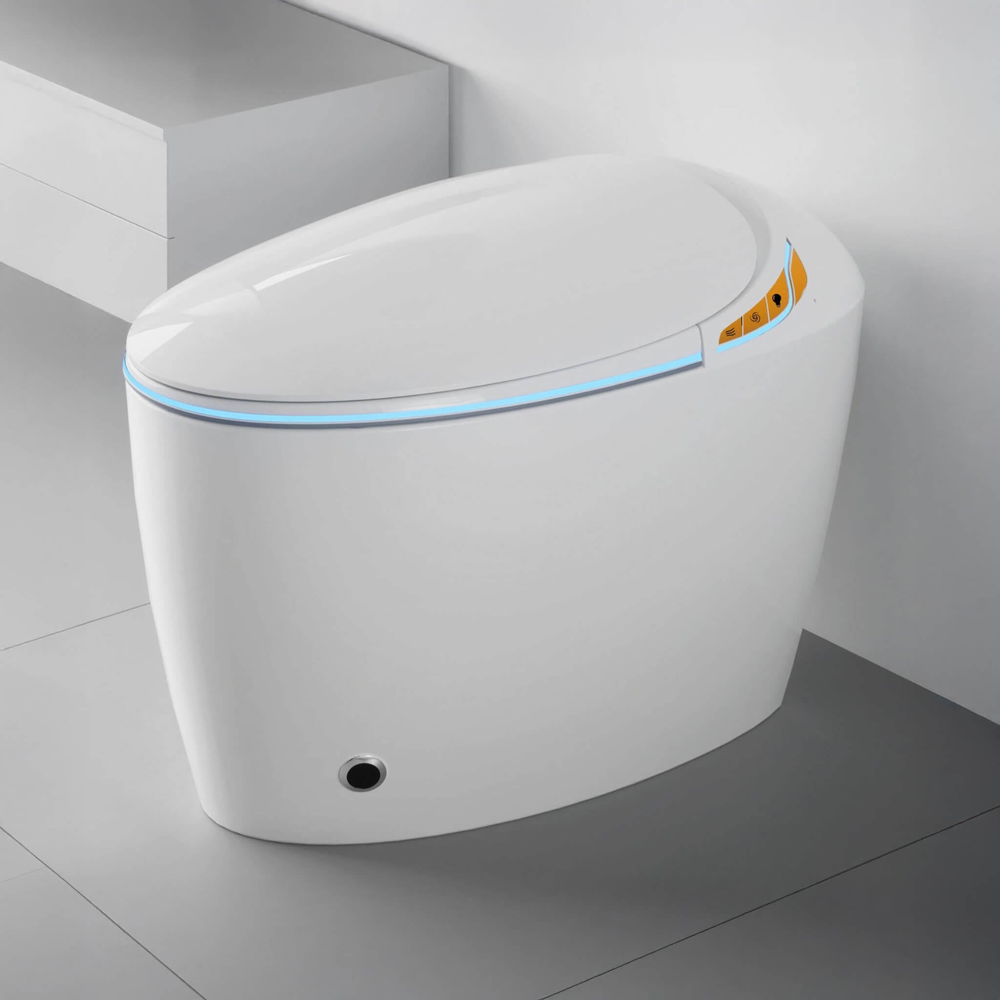 Smart One-Piece Toilet With Bidet, Foot Sensor, LED Display And Dryer (SAK80112)