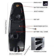 TTR High-Speed Electric Motorized ABS Water Jet Surfboard, 10KW (SAK21463)