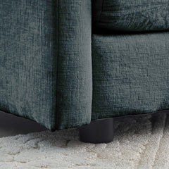Modern Fabric Loveseat Sofa Couch for Living Room, Upholstered Large Size Deep Seat 2-Seat Sofa with 4 Pillows ,Gray Chenille