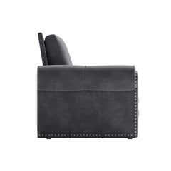 93.7 ' King Pull Out Sofa Bed, Chesterfield Sofa, 3-in-1 Velvet Convertible Sleeper Sofa with Nailhead Trim & Rolled Arm, Multi-Functional Sofa Bed for Living Room, Bedroom, Apartment, Office