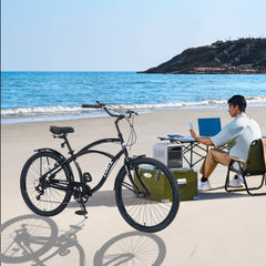 7 Speed Bicycles 26'Inch Multiple Colors Men's Beach Cruiser Bike
