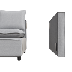 Decorative chair, comfortable gray single sofa chair, soft breathable seat cushion, soft cushion armchair, modern comfortable sofa chair in bedroom/corner/reading room