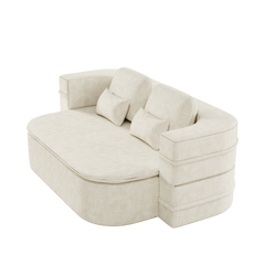 75''2-in-1 Foldable Sofa,Convertible Sleeper Foam Sofa Bed with Multi Functional Blanket, Chenille Floor folding sofa bed,  Floor Sofa Lounge Sofa for Living Room Bedroom Lounge Studio