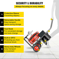[100FT X 3/8"] Electric Sewer Drain Cleaner Snake Clog Machine W/ Cutter (SAK53785)