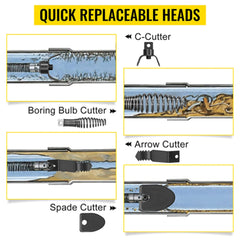 [100FT X 3/8"] Electric Sewer Drain Cleaner Snake Clog Machine W/ Cutter (SAK53785)