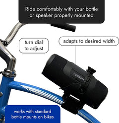 Magnum Bikes Universal Adjustable Bottle Cage with Anywhere Strap Adapter 1022A