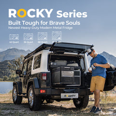 BougeRV Rocky 69QT Dual Zone 12V Portable Fridge