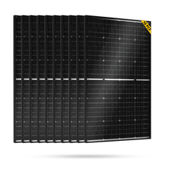 BougeRV N-Type 1200 Watts 16BB 12V/24V Bifacial Solar Panel