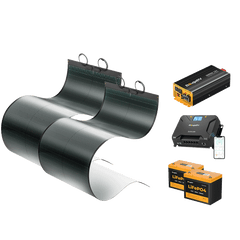 BougeRV 12V 400 Watt CIGS Flexible Solar System Kit (Pre-Punched Holes Version) TT-ISE154-2