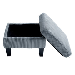 Modern L-Shaped Sectional Sofa with Padded Cashmere Upholstery – Space-Saving Design for Living Rooms & Apartments, Easy Assembly, Grey