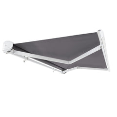 [12x10FT] Awntech Key West Premium Manual Outdoor Retractable Awning [FCM12-SBY] (SAK35497)
