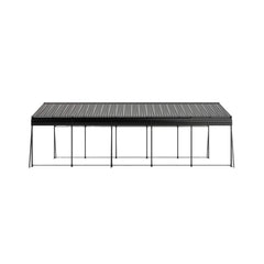 [13X26FT] Heavy-Duty Weather-Resistant Outdoor Carport With Protective Film (SAK82451)