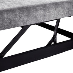 Contemporary Grey Pull Out Sleep Sofa Bed Loveseat with Adjustable Backrest, Storage Pockets, USB Ports and 2 Soft Pillows