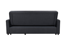 83' Oversized Upholstered Sofa Bed W/Pull Out Couch Bed & Adjustable Backrest,3 Seaters Sofa & Couch Convertible Sleep Sofabed for Home Apartment Living Room,Light Gray,Dark Blue