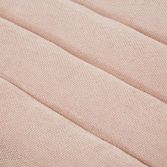 Modern Chaise Lounge Sofa 57.1' Sofa Bed with Adjustable Backrest and LED Light Strip, Pink Chenille Upholstered