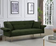 70.1 'futon sofa bed, convertible double sofa bed with folding armrests for living rooms and small Spaces