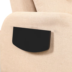 Versatile Pull Out Sofa Sleeper 3 in 1 with Wing Table & USB Charge, Beige Linen, Compact Design