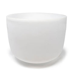 Rare Earth Gallery 14" Frosted Quartz Sound Bowl - C Note - Aligns Root Chakra FB14C+25-LLC
