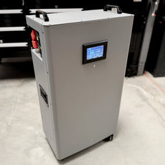 Full Battery 48V Tower: Rugged LifePO4 Battery w/ Active Balance & 200A BMS up to 16.4 kWh