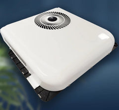 Full Battery 12V Roof Mounted Air Conditioner runs off solar or battery for RV, Camper and Shed