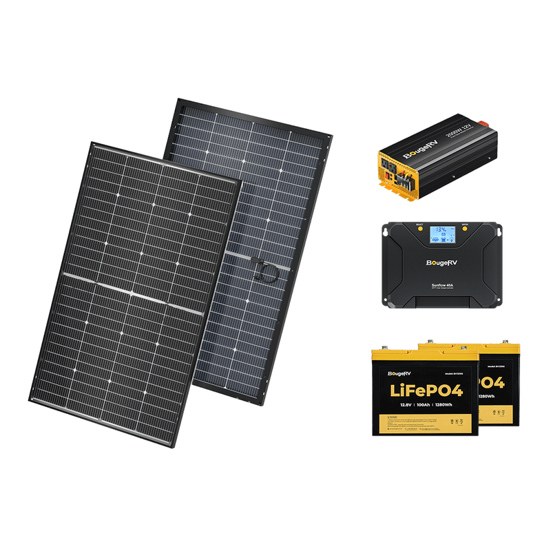BougeRV 12V 400 Watt Rigid Solar System Kit TT-ISE237-2