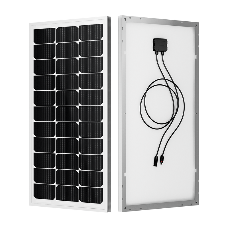 BougeRV 100W 12V 9BB Mono Solar Panel ISE112