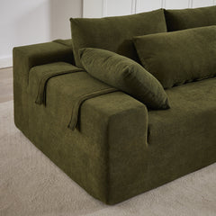Modern Chenille Upholstered Sectional Sofa Couch Set,Modular 108' L Shaped Sectional Living Room Sofa Set With 6 Pillows,Free Combination Sofa Couch for Living Room,Bedroom(Right Chaise)W834P240007
