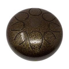 Rare Earth Gallery 20cm Pentatonic Steel Singing Drum -Brown W03b-LO