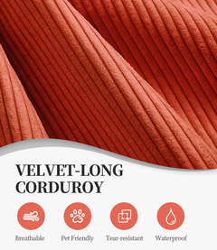 78.8inch  Modular Sectional Sofa, Convertible Pudding Block Sofa, Floor Standing Sofa Bed Arm Comfort Sofa Bed, Compression Sofa for Living Room and Bedroom -  (Orange)
