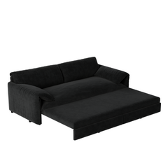 66' Queen Pull Out Sofa Bed, 3-in-1 Convertible Sleeper Sofa with Side Storage,Multi-Functional Velvet Loveseat Bed for Living Room,Bedroom,Apartment,Office.(Old Sku:W1885P214784;New Sku:W1885S00222)